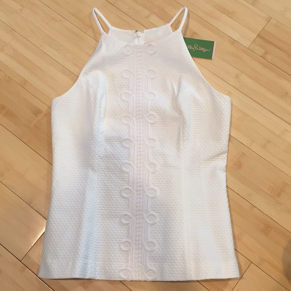 Lily Pulitzer nwt Sz 6 white embroidered tank